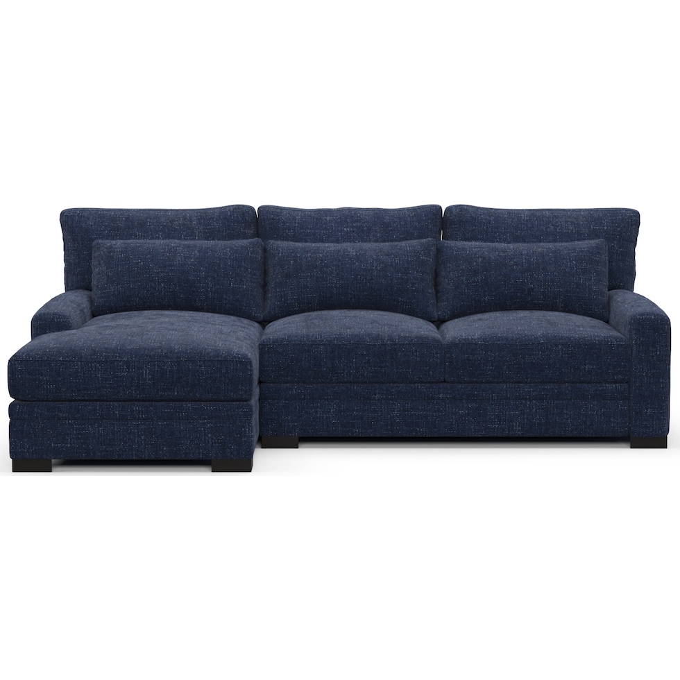 winston blue sectional   