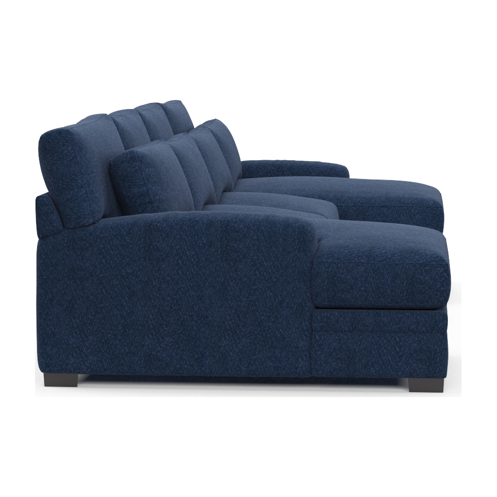 winston blue sectional   