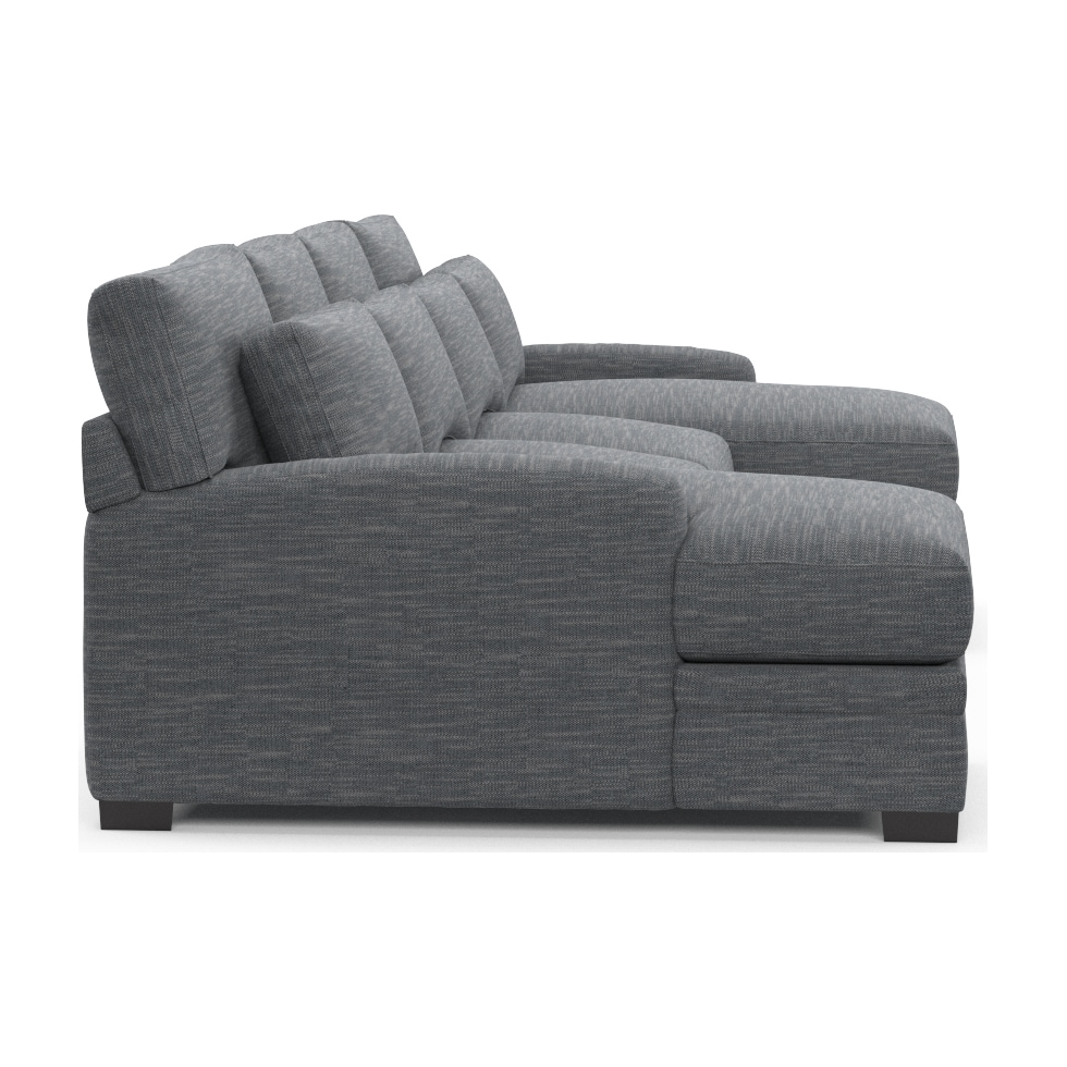 winston blue sectional   