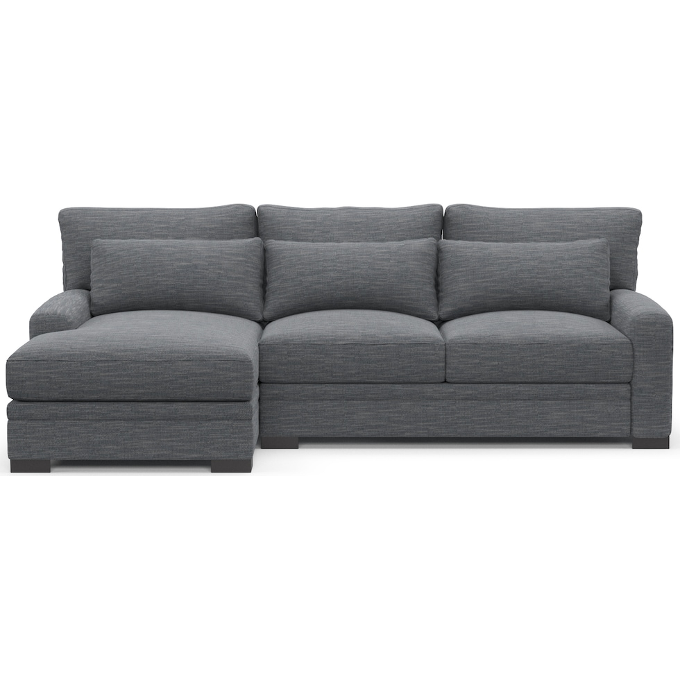 winston blue sectional   