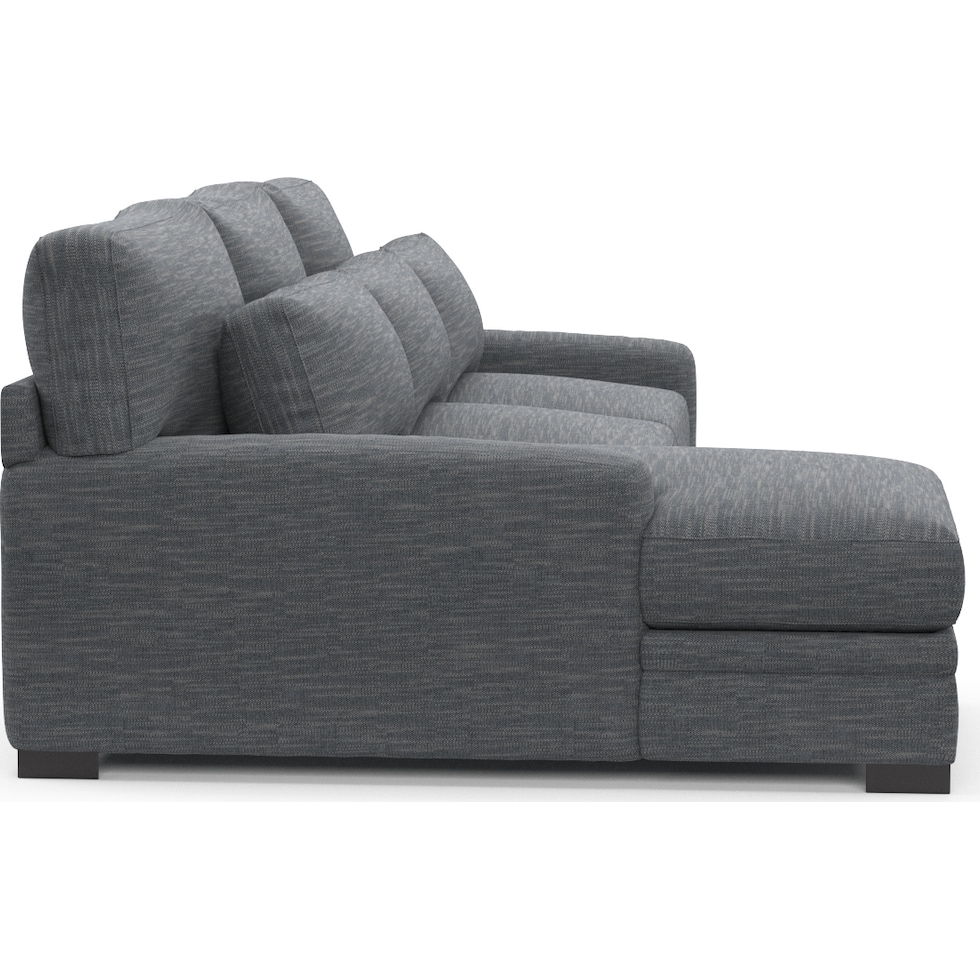 winston blue sectional   