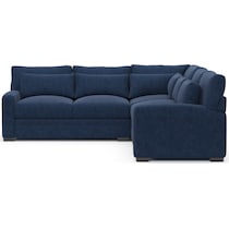 winston blue sectional   