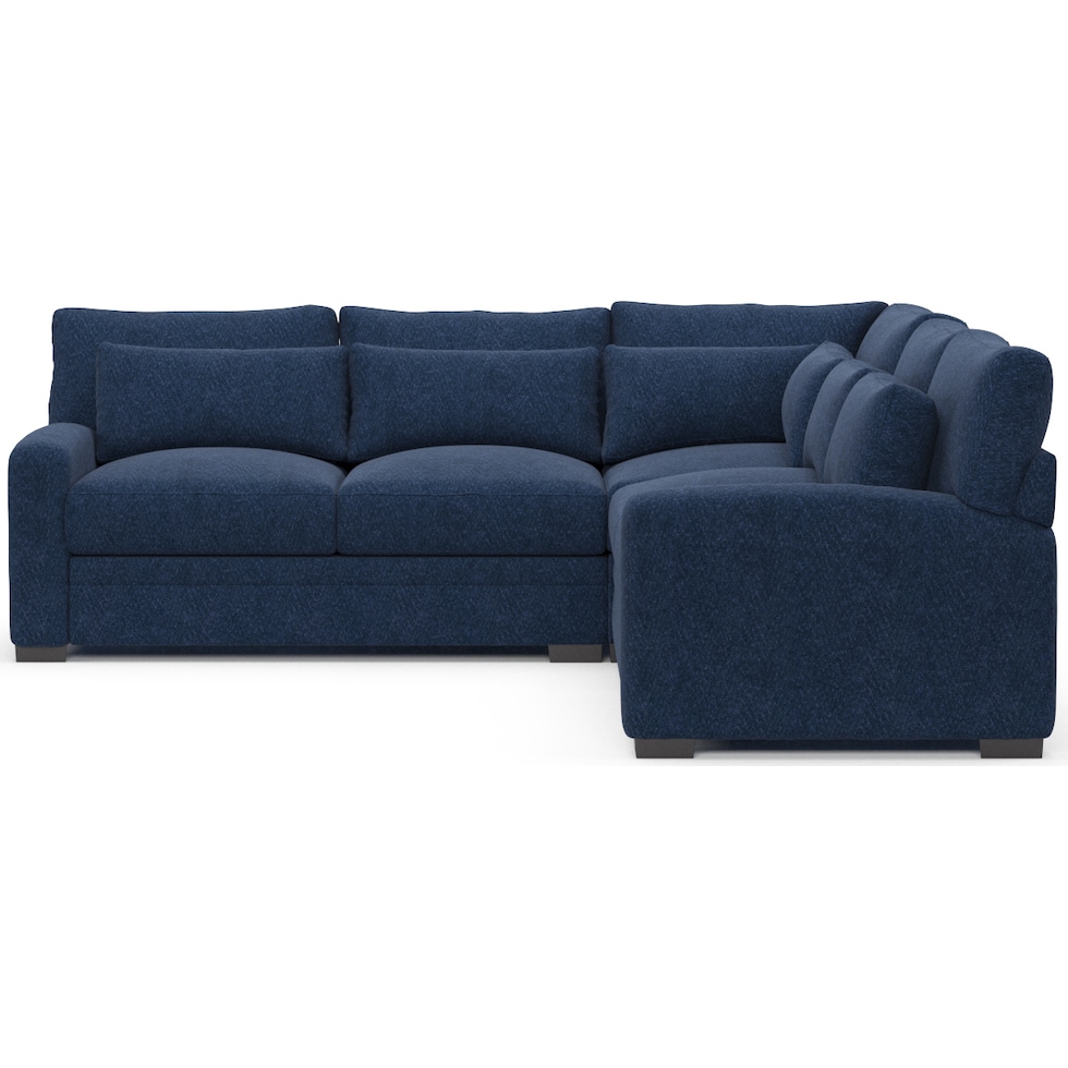 winston blue sectional   