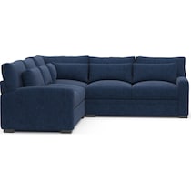 winston blue sectional   