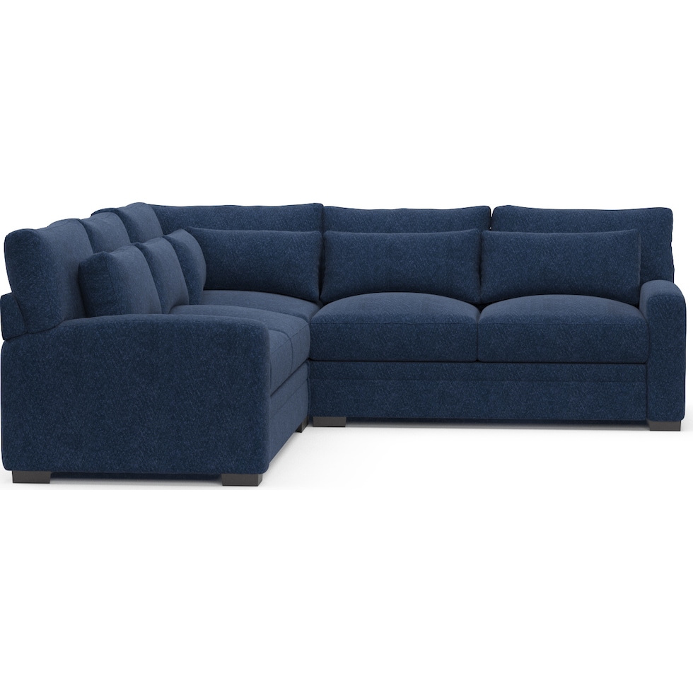 winston blue sectional   