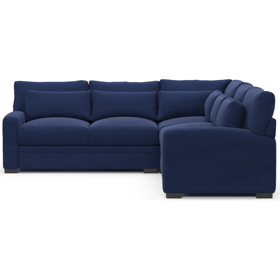 winston blue sectional   