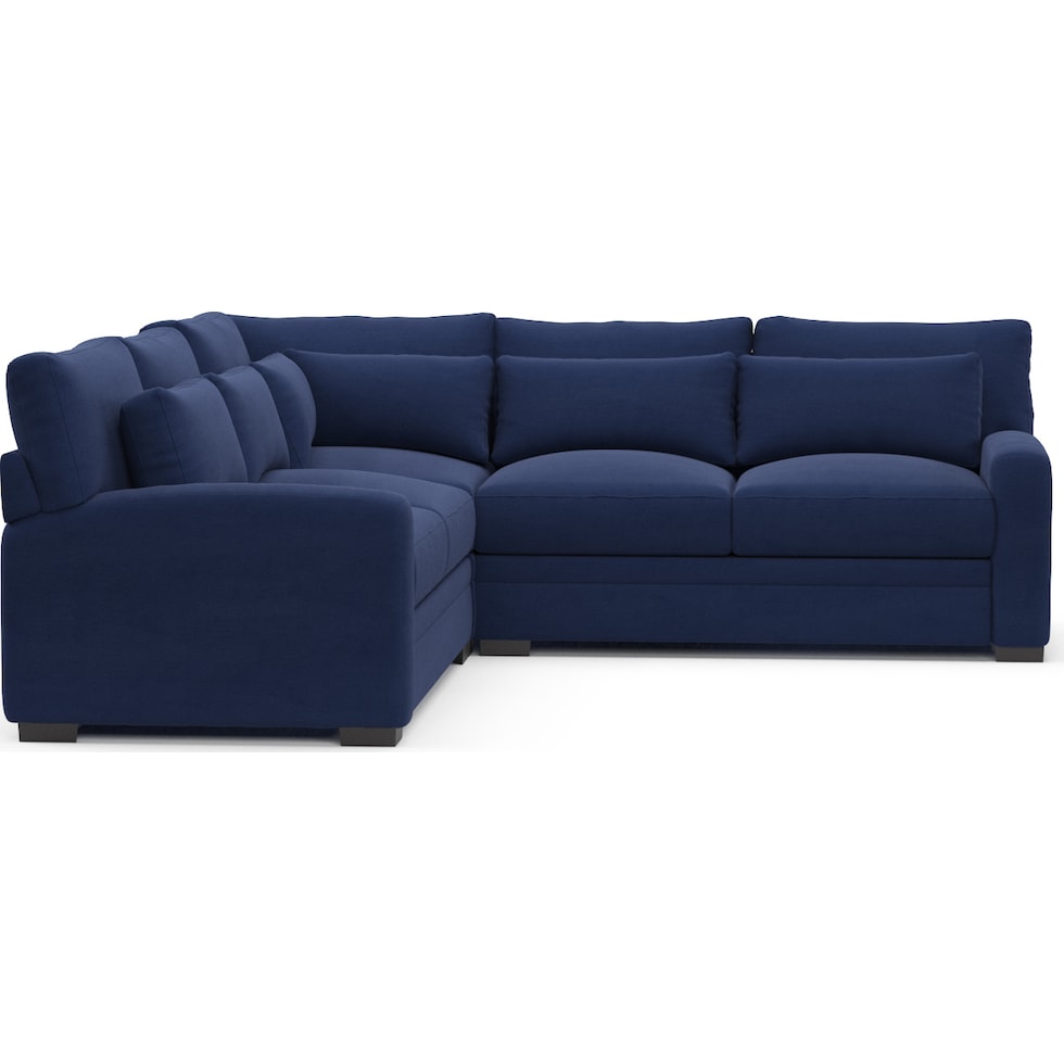 winston blue sectional   