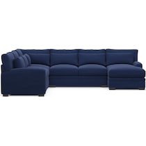 winston blue sectional   