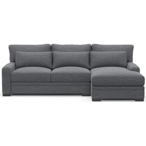 winston blue sectional   