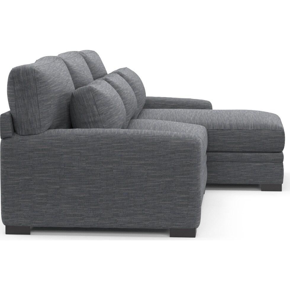 winston blue sectional   