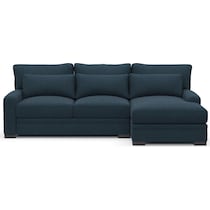 winston blue sectional   