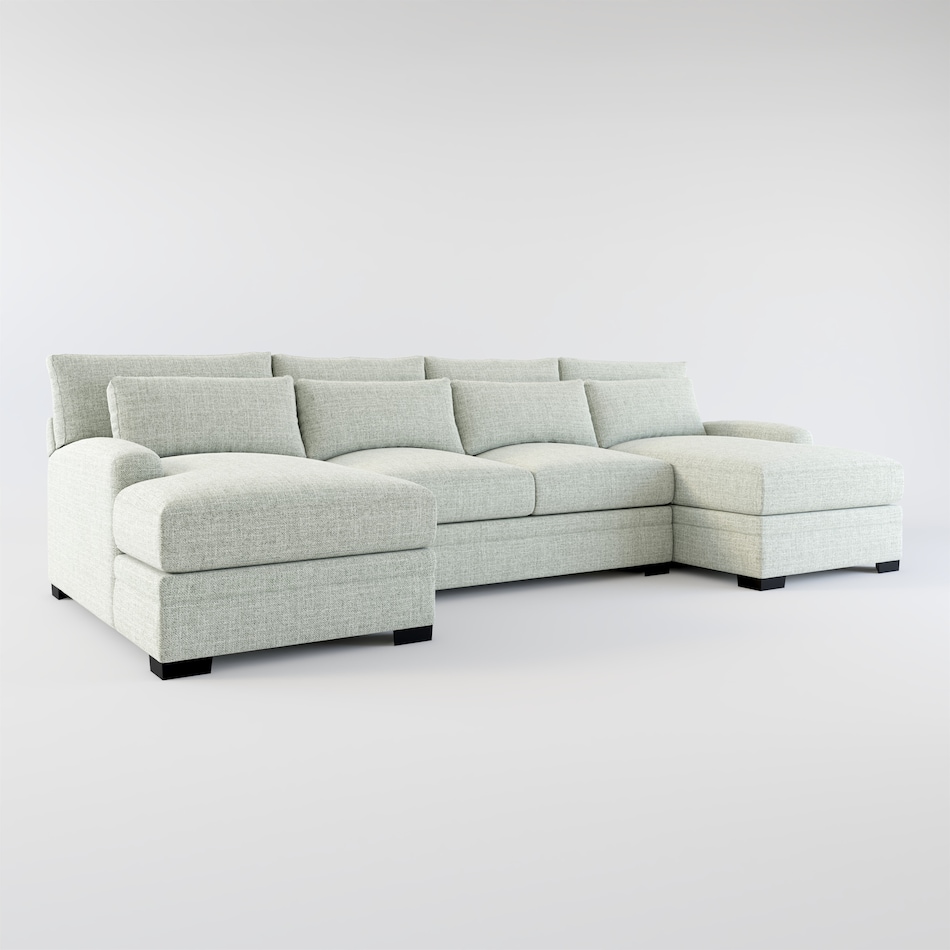 Winston 3Piece Sectional with Dual Chaise Value City Furniture