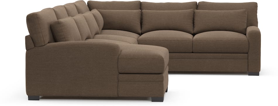 Value City Furniture Free Delivery Code Winston 4-Piece Sectional with Chaise | Value City Furniture