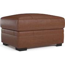 winston dark brown ottoman   