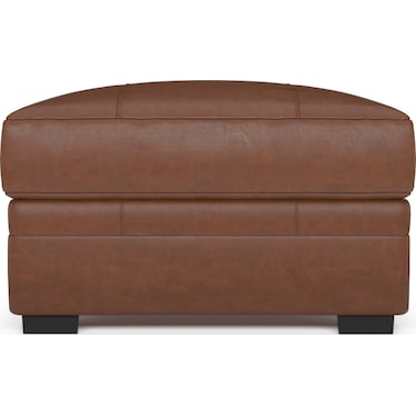 Winston Leather Ottoman