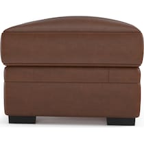 winston dark brown ottoman   