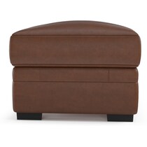 winston dark brown ottoman   