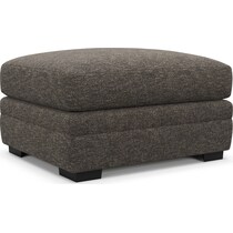 winston dark brown ottoman   