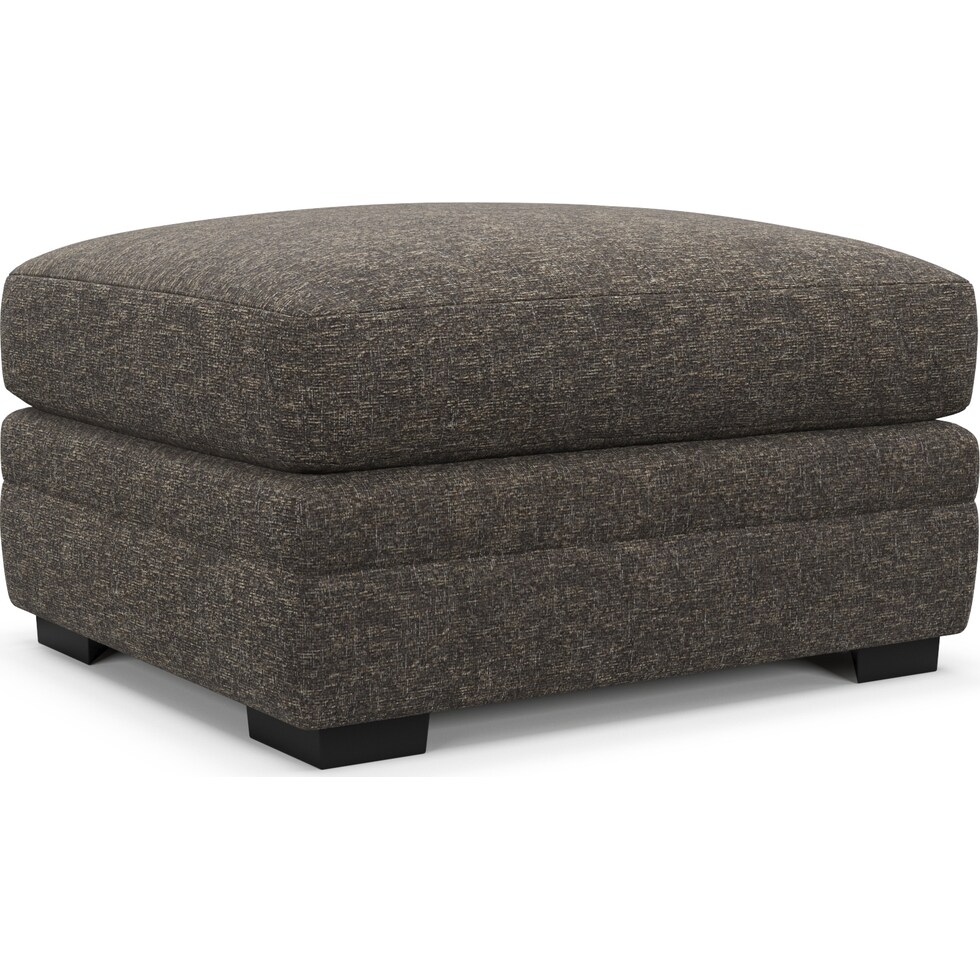 winston dark brown ottoman   