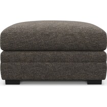 winston dark brown ottoman   