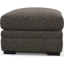 winston dark brown ottoman   