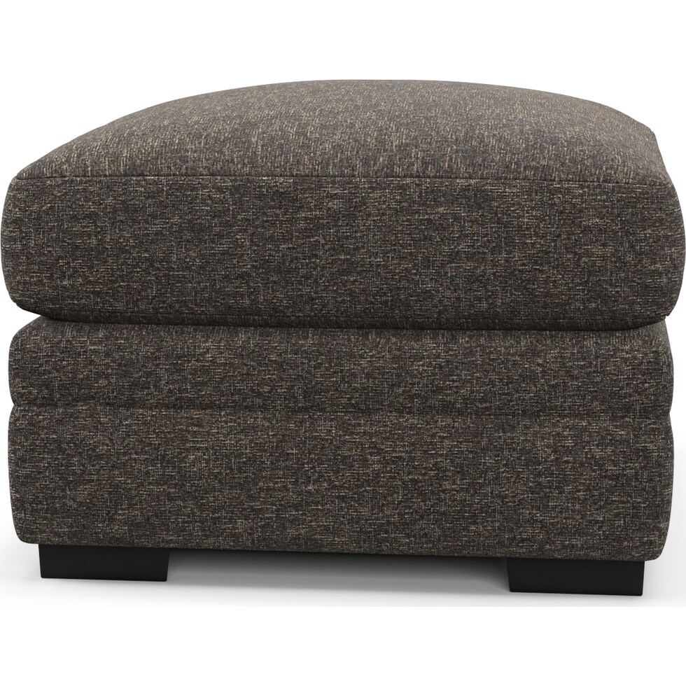 winston dark brown ottoman   