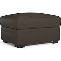winston dark brown ottoman   