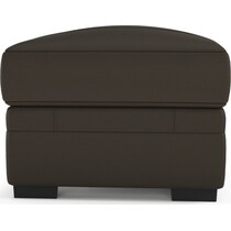 winston dark brown ottoman   