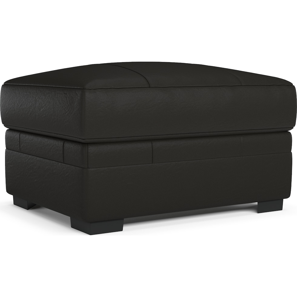 winston dark brown ottoman   