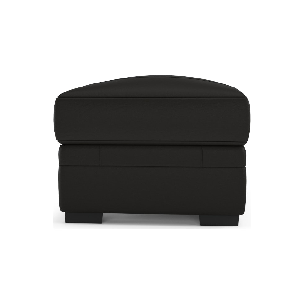 winston dark brown ottoman   