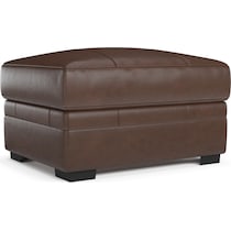 winston dark brown ottoman   