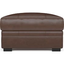winston dark brown ottoman   
