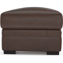 winston dark brown ottoman   