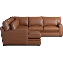 winston dark brown sectional   