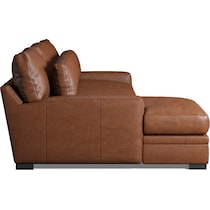 winston dark brown sectional   