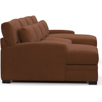 winston dark brown sectional   