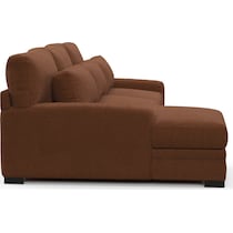 winston dark brown sectional   