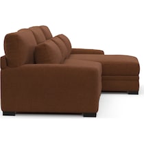 winston dark brown sectional   