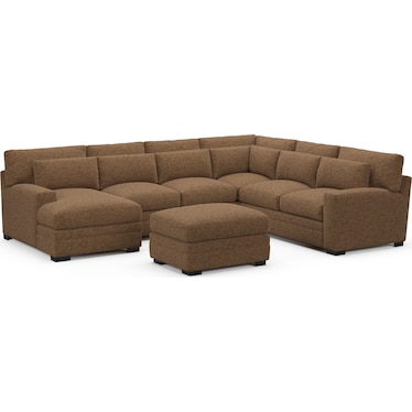 Winston 5-Piece Sectional with Chaise and Ottoman