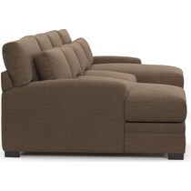 winston dark brown sectional   