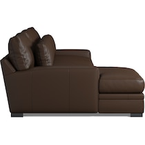winston dark brown sectional   