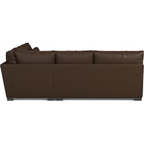winston dark brown sectional   