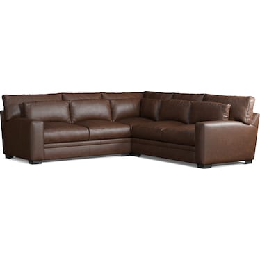 Winston 3-Piece Leather Sectional