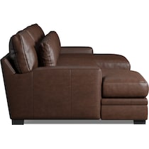 winston dark brown sectional   