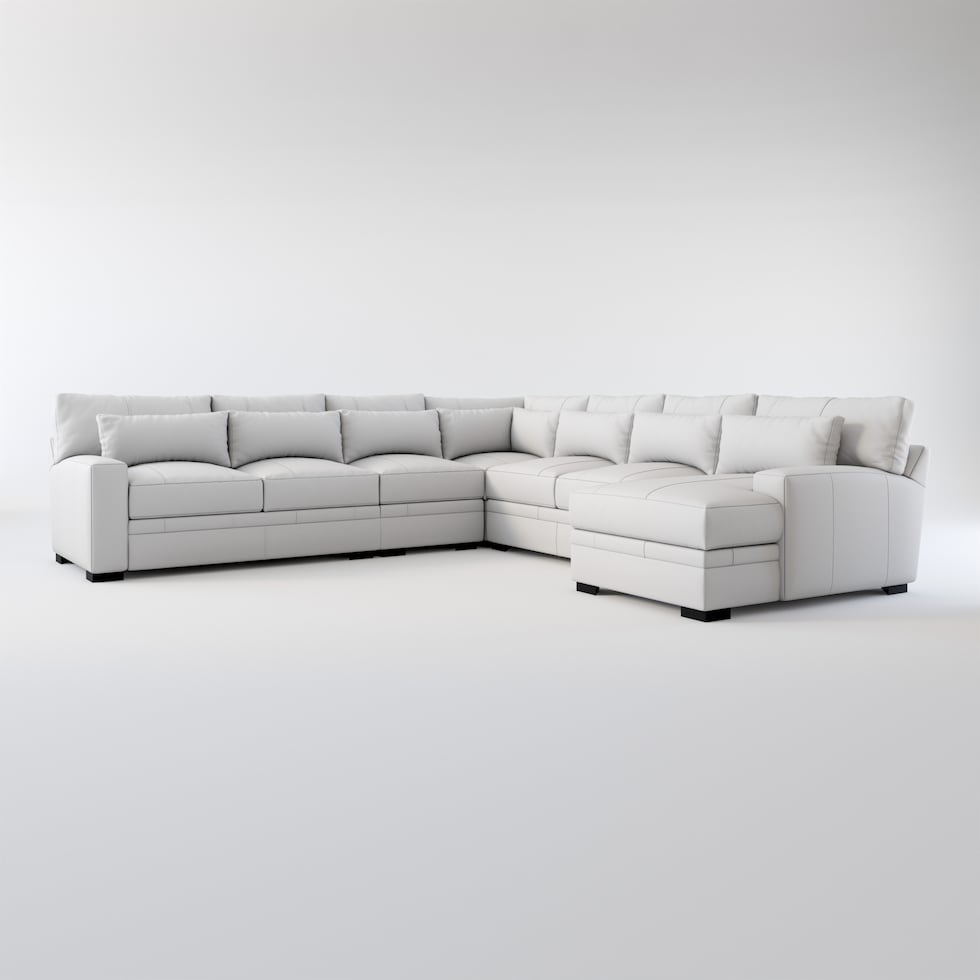 winston dark brown sectional   