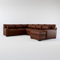 winston dark brown sectional web   