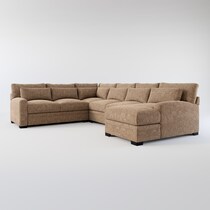 winston dark brown sectional web   