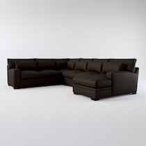 winston dark brown sectional web   