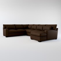 winston dark brown sectional web   