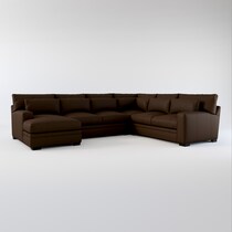 winston dark brown sectional web   